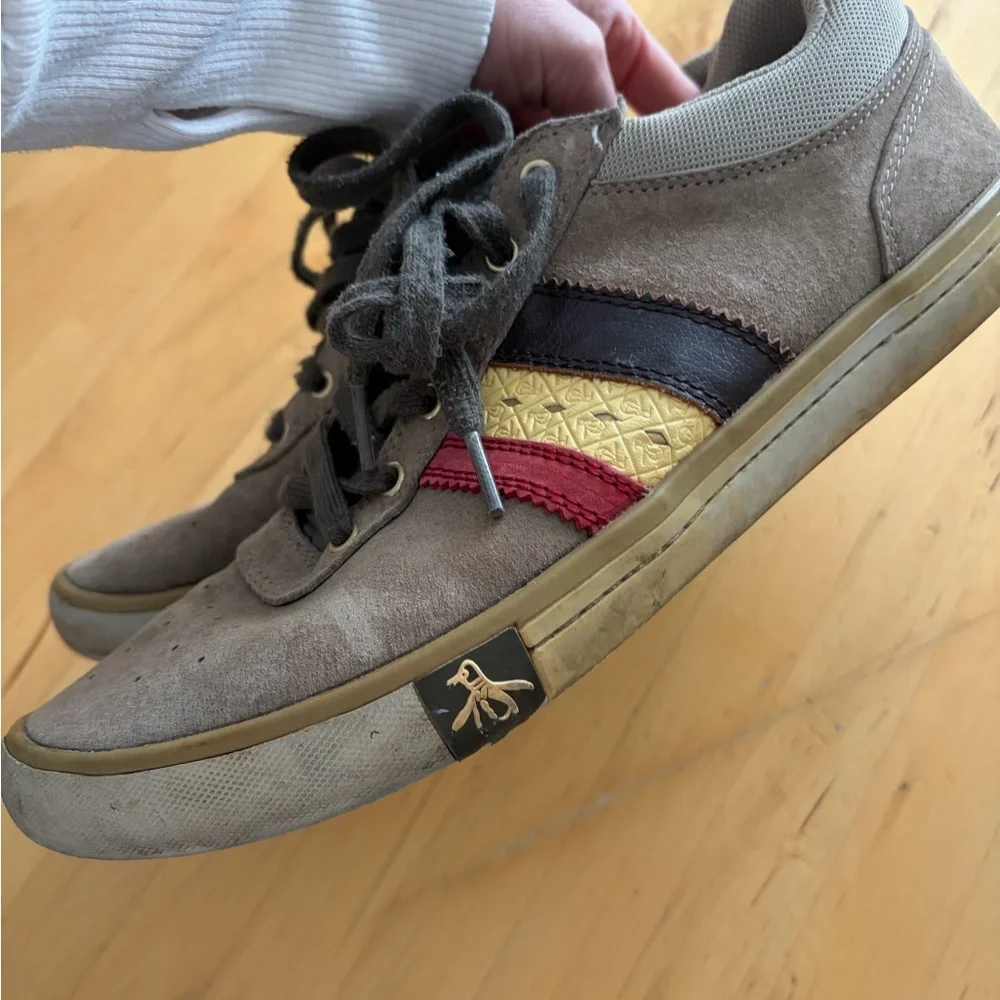 Original Penguin Gray and Red Sneakers - Picture 2 of 4